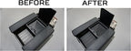 AJT DESIGN Center Console Organizer Tray Liner Compatible with 2022+ Toyota Tundra Platinum, 1794, TRD PRO, Capstone | Fits 2023+ Sequoia | Anti-Slip Mat for Car Console Organizer Tray | 2-Piece Black