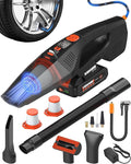 2-in-1 Cordless Car Vacuum and Tire Inflator - 20V Handheld Vacuum Cleaner & 150 PSI Air Pump, 18000Pa Powerful Suction, Portable Vac Air Compressor for Tires Pump and Car Cleaning