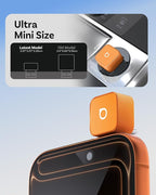 OTTOCAST 2026 New Mini Slim [USB C], 2-in-1 Wireless CarPlay Adapter & Android Auto Adapter, Plug & Play, 5s Auto-Connect Wireless Carplay Dongle for Factory Wired Cars, iPhone & Android Orange