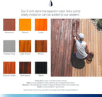 Seal-Once Nano+Poly Penetrating Wood Sealer with Polyurethane - Premium Waterproof Sealant - 2 Gallon & Clear