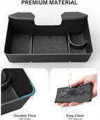 Center Console Hanging Organizer Box with Compartments Compatible with 2019-2026 Chevy Silverado/GMC Sierra 1500, 2020-2026 Silverado/Sierra 2500HD 3500HD Accessories (Split-Bench Folding Seat Only)
