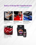 K&T Sunshine 12H Graphene Ceramic Coating for Cars (30ml) – Professional Grade Paint Protection Coating, Hydrophobic High Gloss, UV & Scratch Resistant, DIY Auto Detailing Sealant