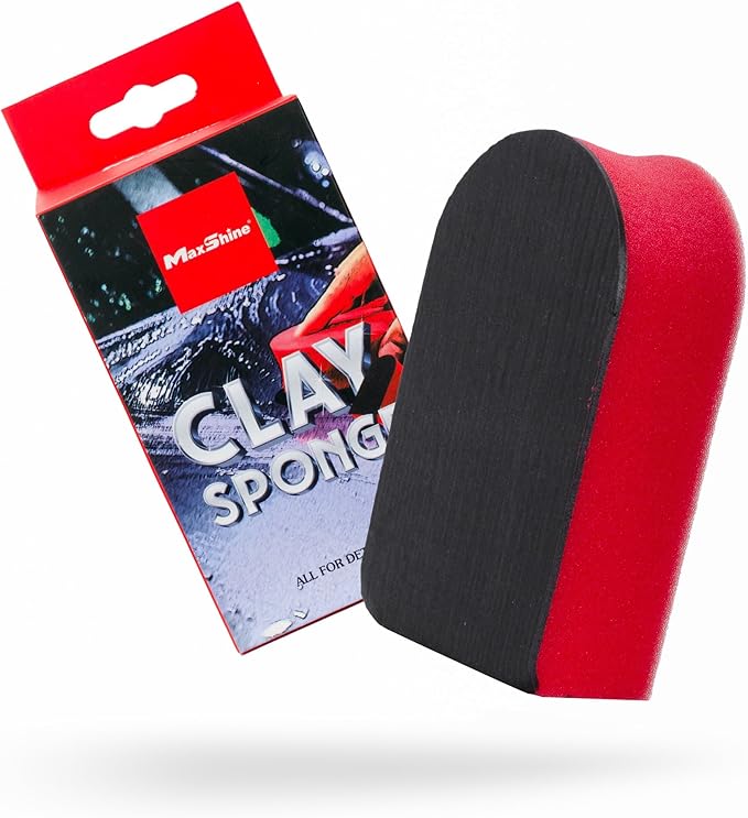 Maxshine Professional Clay Sponge | Long-Lasting Car Detailing Clay Alternative Lasts Up to 10x Longer Than Traditional Clay Bars | Removes Paint Contaminants for Smooth, Clean Finish