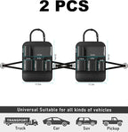 GMQ Backseat Car Organizer with Touch Screen,Protectors Kick Mats Travel Accessories for Kids,Multifunctional Seat Back Organizer Car Travel Organizer Accessories (Black, 2PCS)