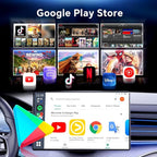 Wireless CarPlay Adapter for Netflix︱YouTube︱TikTok Streaming: CarlinKit Tbox (SM6225, 8-core, 8GB+128GB)