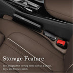 Car Seat Gap Filler 2-Pack, Universal Car Seat Gap Filler Organizer, Seat Gap Plug – Fills Gap Between Seat & Console (Brown)