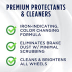 303 Products Heavy Duty Wheel Cleaner - Rim Cleaner for Car - Brake Dust Remover - All Wheel Safe - Iron Indicating Formula - Non Corrosive Formula, 15.5 fl. oz. (30597CSR) Packaging May Vary