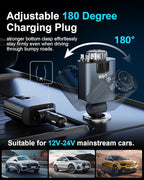 W & O Car Charger Fast Charging for iPhone，Retractable car Charger with Aromatherapy and Starlight,69W 5 in 1 Fast Charging Car Charger,Car Charger Adapter for iPhone 16 15 Pro Max, Galaxy S25（Red