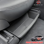 Under Seat Storage Box Compatible with 2025 2026 New Tesla Model Y Juniper Under-Seat Consoles Hidden Compartment Organizer Interior Accessories - TPE, Black (2 Pack)