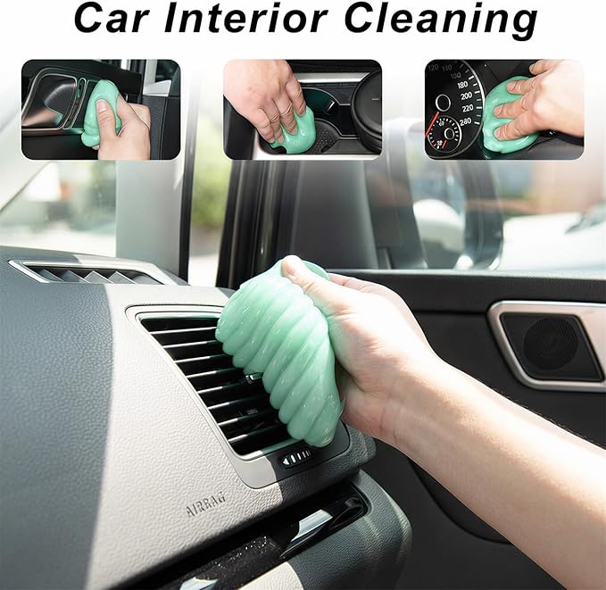 ASFSKY Car Cleaning Gel (3 Pack) Cleaning Putty Universal Dust Cleaning Car Interior Cleaner Keyboard Dust Remover Car Slime Gifts for Men Women Girl
