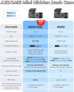 AZDOME 4K Dash Cam Front, Voice Control Dash Camera for Cars, WiFi 6 Mini Dashcam with APP Live Chat Support, Car Camera, Loop Recording, G-Sensor, 24H Parking Mode, Support 256GB Max Easy to Install