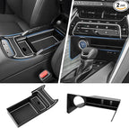 Autorder 2PCS Center Console Organizer for 2021-2024 Toyota Venza Accessories Armrest Storage Box Secondary Insert Tray Center Console Armrest Tray with Nonslip Mats