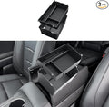 ECOZEN 2026 Palisade Center Console Organizer - 2 Pcs Upper & Lower For 2026 Palisade Armrest Box Organizer Tray - Compatible with 2026 Hyundai Palisade Hybrid Accessories - Only Fit Calligraphy Trim