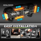 OPT7 Aura Pro Underglow LED Lights Kit for Truck with App & Remote Control, RGB Multicolor Music Modes, Waterproof Rigid Aluminum Light Bar, Exterior Neon Accent Lighting for Regular Extended Cab