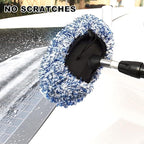Microfibre Car Brush Cover, 2 Pieces Brush Cover for SB Washers/Wash Box Brush, Scratch-Free Car Washing,Universal Wash Mitt for Gentle Car Wash & Car Care - Blue