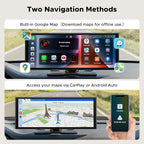 11" AI CarPlay Screen with Full Google-Play Access: Download Apps for Streaming, Gemini & More, 8-Core Processor, Built-in GPS, 1920x720 IPS 60FPS Screen, Android Auto, OTA, 1080P DVR Backup Camera