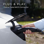 Lectron Level 1 Tesla Charger - 120V, 15 Amp, NEMA 5-15 Plug, 16 ft Extension Cord - Portable Electric Car Charger for Tesla - Compatible with All Tesla Models X/Y/3/S/Cybertruck