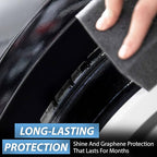 Torque Detail Graphene Tire Shine Spray - Long Lasting Deep Black Shine with No Sling - Graphene Protection Against UV Rays, Fading & Yellowing