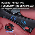 No Drop Seat Guard, Car Seat Gap Filler, Car Gap Filler Organizer, Universal Drop Seat Guards for Car Accessories Interior Prevent Stop Cellphone Wallet Keys Coins and Card from Dropping (black 1)