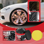 Car Tire Shine with Sponge 100g Wheel Shine Tire Polishing Paste for Cars Trucks Motorcycles RVs & More