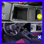 2025 2026 Civic Double Center Console Organizer Tray for 2022-2026 Honda Civic 11th Gen Sedan Hatchback LX EX Sport 2025 Accessories Civic 2026 Central Console Organizer Insert Tray(2pcs)