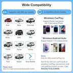 Magic Box 3.0 Support YouTube/Netflix, 2025 Upgraded 4 in 1 Wireless CarPlay Adapter, Smart Netflix carplay Adapter Ai Box, Car Video Box