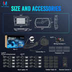 MICTUNING Q1 RGBW LED Rock Lights, APP & Remote Dual Control, 12 Pods Pure Color Underglow Neon Lighting with Wiring Switch Kit for Trucks Cars ATV UTV Golf Carts (2 Year Warranty)