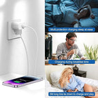 iPhone Fast Charger,Type C Wall Charger Block Plug and 10ft USB C to Lightning Charging Cable Cord Long,Power Adapter Cube Brick Box for Apple iPhone 14 Pro Max/14 Plus/14/13/12 Mini/11/XS Max/XR/iPad