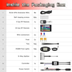 16 Pods RGBW LED Rock Lights for Trucks Offroad Pickup Trailer Sedan SUV Cars, Waterproof Multicolor Neon Underglow Kit with Bluetooth APP/RF Remote, Vehicle Accent Underbody Light Underneath 12V