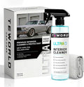 Premium Car Interior Cleaner (17oz Brush + Towel) | Interior Car Cleaner for Leather, Vinyl, Glass & Plastic | Residue-Free Matte Finish for Upholstery, Dash, Trim & Screens - Safe on All Surfaces