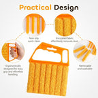 2 Pcs Blind Cleaner Duster Tool,Blind Dusters for Cleaning,Cleaning Brush,7 Finger Dusting Cleaner Tool for Window & Air Conditioner,Window Blinds Cleaner Microfiber Washable