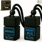 Car Diffuser Duo “Savage & Night Blue” – Inspired by Bestselling Men’s Fragrances – 90-Day Duration – Premium Car Air Fresheners - Fragrance By Sasso