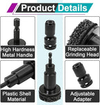 2 Sets Wheel Hub Cleaning Kit Fits Power Drill or 1/2" Impact Driven Wrenches for Car & Truck, Hub Cleaning Tool Quickly Remove Rust from Studs and Brake Discs