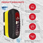 Automotive Oil Film Cleaning Brush with Reusable Foam Sprayer, Upgraded Antifog Glass Cleaning Board, Glass Oil Film Remover for Car Windows & Windshields, Versatile Car Glass Cleaner Brush (Black)