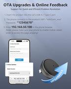 2-in-1 Wireless CarPlay & Android Auto Adapter, 50% Smaller, Converts Wired to Wireless, Zero Latency, Auto-Connection, Plug & Play Adapter for Apple iPhone iOS 10+ & Android 11+
