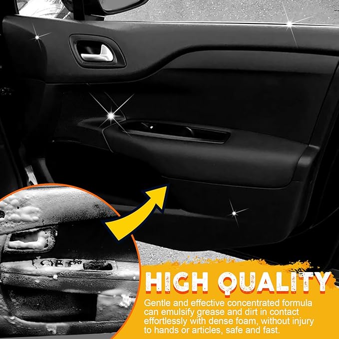 Multi-purpose Foam Cleaner Car Interior Cleaners,Upholstery Cleaners for Cars Seats,Espuma Para Limpiar Asientos De Carro (2, 100ML)