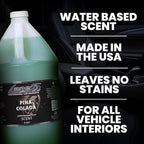 Lane's Premium Car Air Fresheners - Pina Colada Scent Water Based - 128oz Eliminate Bad Odors of Pet & Food From Car Interior Leather, Carpet, Upholstery Great For Cars, Trucks, SUVs, RVs & More