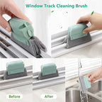 21Pcs Small Cleaning Brush Set for Car Glass & Gap Crevice Cleaning - Window/Door Tracks, Bathroom Sink, Mirrors, Window Sills, Sliding Doors, Shower Door Tracks