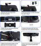 Pelsee Bracket for 12‘’ Mirror Dash Cam Rear View Dash Camera Mount(P12 Pro/P12 Plus/S12 Pro), Not for P12 Pro Max