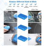 Glarks 8Pcs Clay Bar Car Detailing Clay with Premium Microfiber Washing Towel and Car Wash Sponges for Cleaning Oxidation, Scale, Bird Feces, Iron Powder, Acid Rain, and Sap on Car and Glass