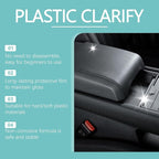 Plastic Clarify Tire Shine, Plastic Clarify For Cars, Car Trim & Plastic Restorer for Refreshing FadedPlastic, Exteriors & Interior Detailer Spray, Plastic Rubber Leather Restorer For Cars (2PCS)