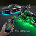 XKGLOW chrome App Control Car Standard LED Accent Light Kit - Under Glow