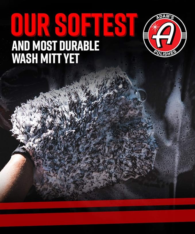 Adam's Wash & Wax Washing Bundle - Car Wash Soap Infused With Pure Carnauba Car Wax | Car Cleaning Formula W/Paint Protection | Use In 5 Gallon Bucket Foam Cannon & Foam Gun