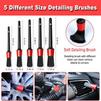 Car Detailing Kit, 18Pcs Car Detailing Brush Set, Car Cleaning Kit, Drill Brush Set, Car Detailing Brushes, Tire Brush - Car Wash Kit, Car Cleaning Tools brushes for Interior, Exterior, Wheels