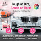 Nanoskin WASH N' WAX with Carnauba 16 Oz. - Cleans & Shines in One Step | Works with Foam Cannon, Foam Gun, Bucket Washes, Pressure Washer | Carnauba Wax Protection for Cars