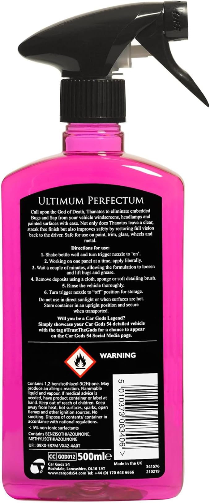 Car Gods Thanatos Bug and Sap Remover, 17 Fl Oz