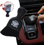 Car Cleaning Brush,Dust Brush Clean Tool with Cover,Interior Car Dashboard Cleaner Soft Bristles for Leather,Engine Compartment,Air Conditioner,Vents,Panels & Computer (Black)|2packs