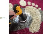 HUAWELL Automotive Soft White-Car Accessories Car Cleaning Brush - Drill Brush -Wheel Brush - Car Mats - Detail Brush - Carpet Cleaner - Boat Accessories - Fabric Seat Cleaner