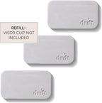 Drift Car Air Freshener - The Original Stone Air Freshener - Car Odor Eliminator - Long Lasting Scent - Metal Clip - Essential Oils - Clean Ingredients - Teak Scent 3 Pack Refill - NO CLIP INCLUDED