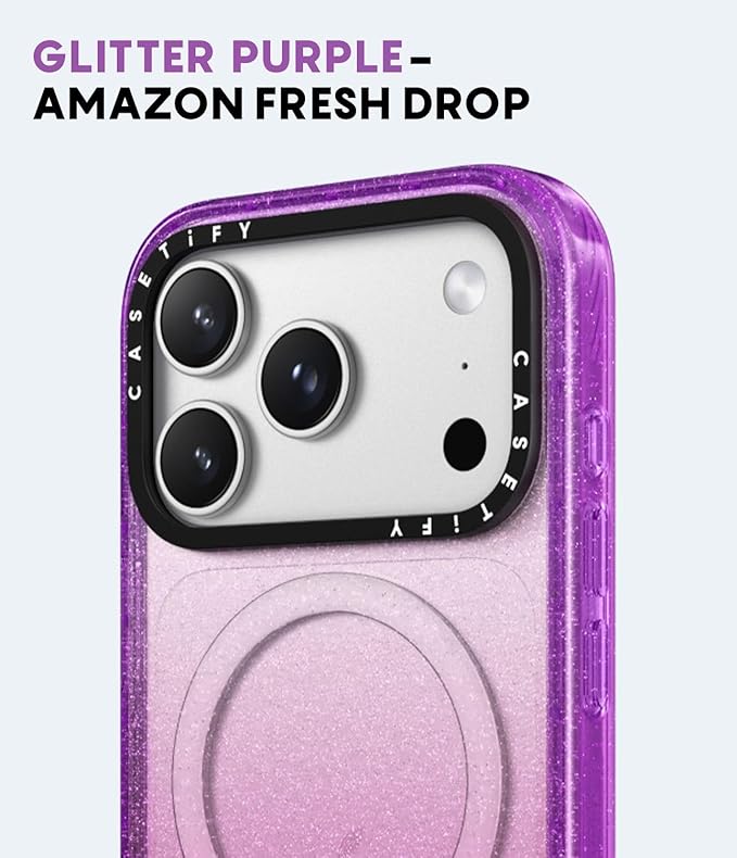 CASETiFY Impact iPhone 17 Pro Max Case [Slim/Compatible with Magsafe / 8.2 ft. 4X Military Grade Drop Protection] - Moon Caravan Toile - Clear Black